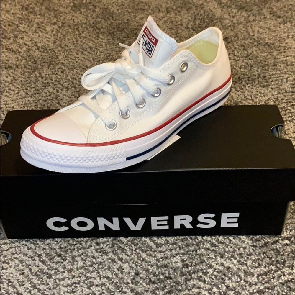 White low top Converse